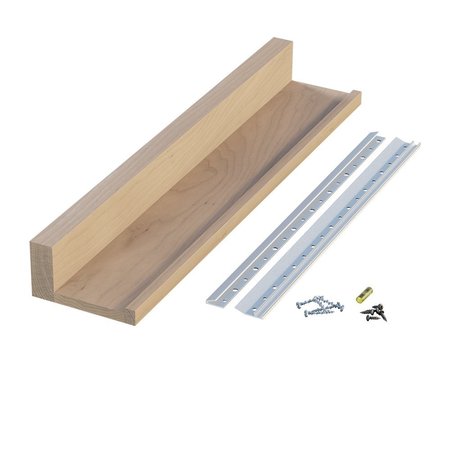 DESIGNS OF DISTINCTION 24" Slimline Channel Shelf - Alder 01CHSHLF0424AL1